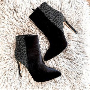 Nine West Heeled Leopard Booties
